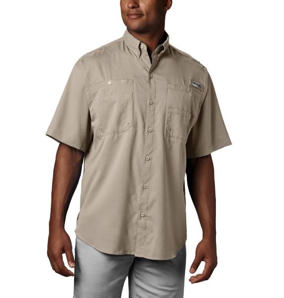 Columbia PFG Tamiami II Fishing Shirts Khaki For Men's NZ35874 New Zealand